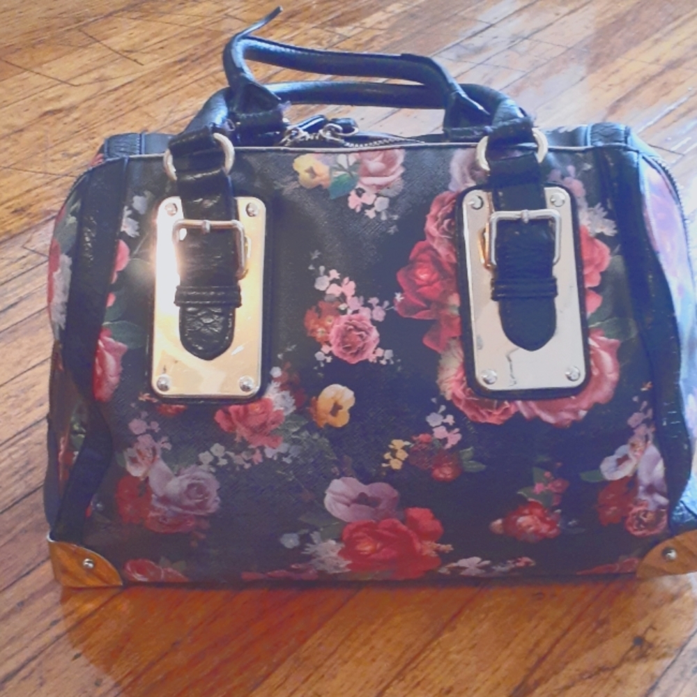 Floral Satchel Purse made by Aldo